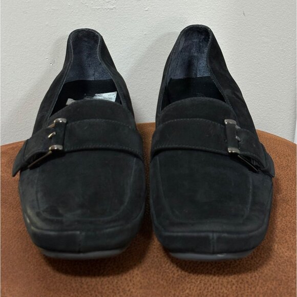 AEROSOLES BLIND FOLD BLACK LOAFERS SLIP ON COMFORT SHOES WOMENS SIZE 8B - Picture 2 of 9
